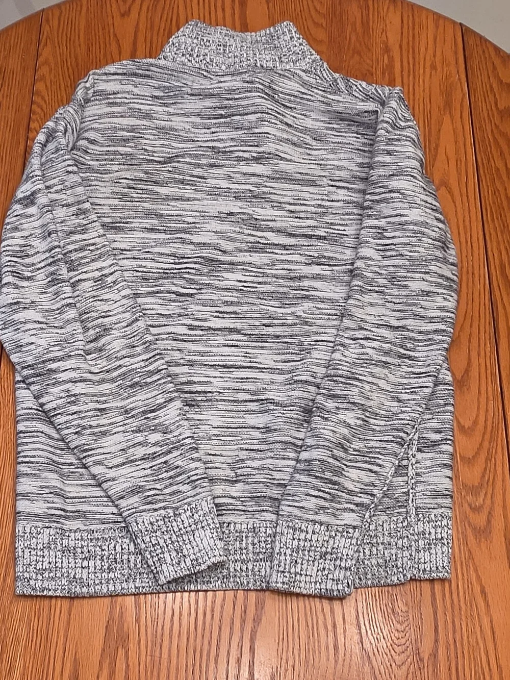 Men's 1819 Marled Gray Half-Zip Sweater Size Large